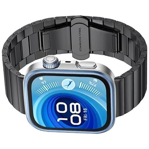 Compatibile Con Huawei Fit 4 Pro /watch Fit 4 Cinturino A Bracciale In Acciaio Inossidabile Stile Bamboo Titaniumgrey - Foto 2