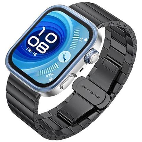 Compatibile Con Huawei Fit 4 Pro /watch Fit 4 Cinturino A Bracciale In Acciaio Inossidabile Stile Bamboo Titaniumgrey - Foto 3