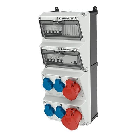 940007 presa energia Tipo F Blu, Grigio, Rosso, Bianco - Foto 1