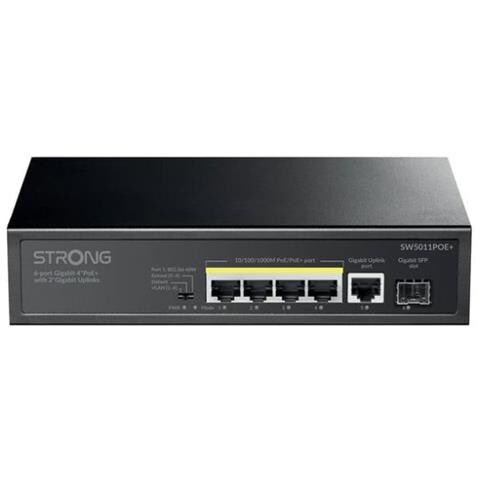 Switch Strong Non Gestito 4 Porte Gigabit Ethernet 10/100/1000 [SW5011POE+] - Foto 1