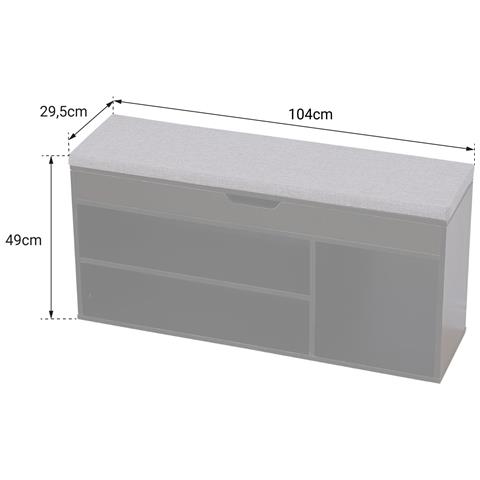 Scarpiera Alan Con Tre Scomparti E Scatola Bianca - Foto 2