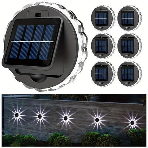 Luci Solari A Led A Forma Di Petalo - Luce Bianca (confezione Da 4) Per Decorazione Giardino Esterno - Foto 6