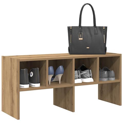 Scarpiera Impilabile Rovere Artigianale 89,5x30x40 cm - Foto 2
