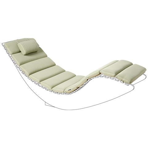 Cuscino Per Sdraio Brescia Premium 180 X 60 Cm Verde Chiaro - Foto 2