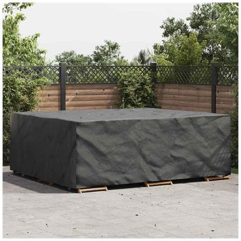 Copertura per mobili da esterno Nero 300 x 250 x 100 cm 420D - Foto 2