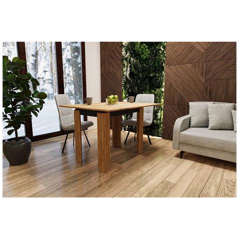 Tavolo Honey - Marrone - Truciolare - 90x60x77 Cm - Foto 2