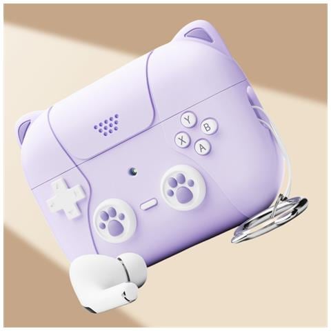 Custodia Protettiva In Silicone Compatibile Con Apple Airpods Pro 3 - Antigraffio, Antiurto Purple - Foto 3