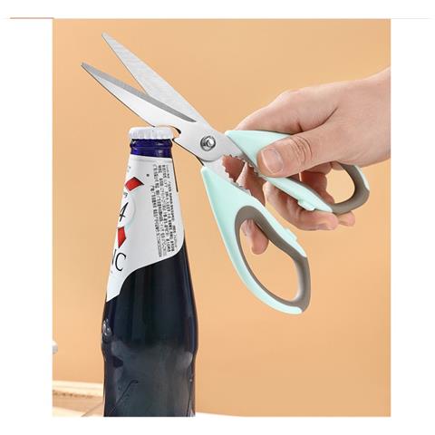 Forbici Da Cucina Multifunzione In Acciaio Inox Per Ossa Di Pollo Blue - Foto 2