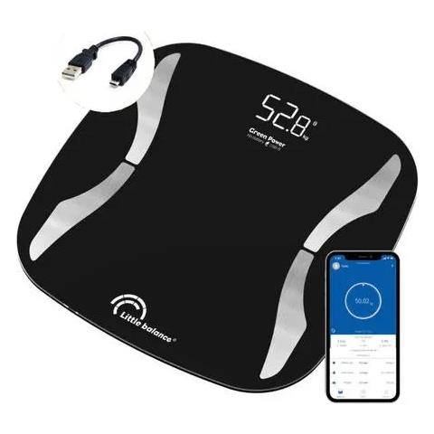 Bilancia Elettronica Da Bagno 180kg / 100g Nera - 8651 - Foto 2