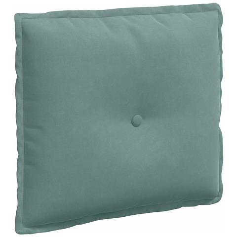 Cuscino per Schiena Verde Mare 50 x 45 cm Tessuto in Cords - Foto 1