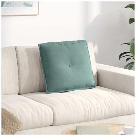 Cuscino per Schiena Verde Mare 50 x 45 cm Tessuto in Cords - Foto 2