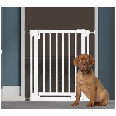 Bettacare Cancelletto Elegance In Legno, Bianco, 97cm - 105cm, Cancelletto Di Sicurezza A Pressione, Passaggio Extra Largo Di 65cm - Foto 4