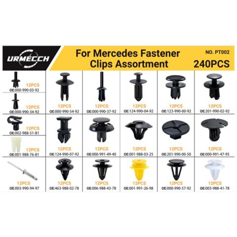 Set Di 240 Clip Di Fissaggio - Compatibile Con Mercedes, Assortimento Di Rivetti Per Paraurti E Pannelli - Foto 2