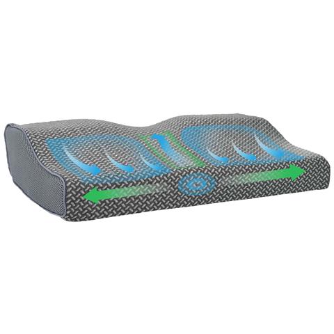 Cuscino con cuscino Grigio 60 x 34 x 11 cm Poliestere - Foto 1