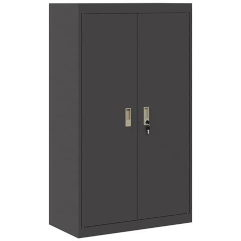 Armadio Nero 80 x 40 x 140 cm Acciaio - Foto 1