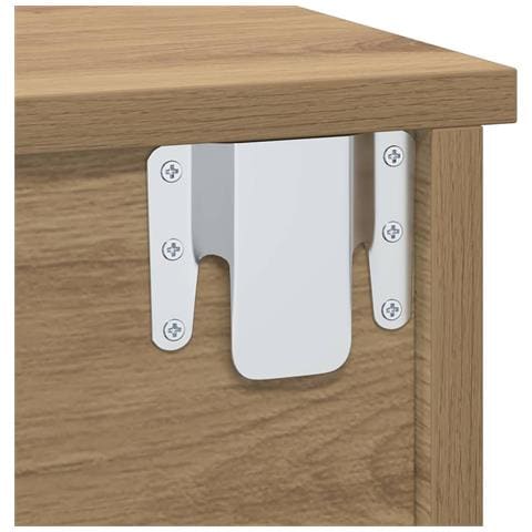 Comodino Rovere artigianale 40 x 31 x 15 cm Legno multistrato - Foto 9
