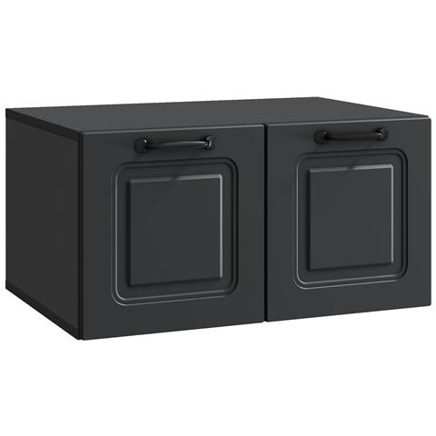 Mobile Porta TV da Muro Nero 59,5 x 41 x 30 cm - Foto 1