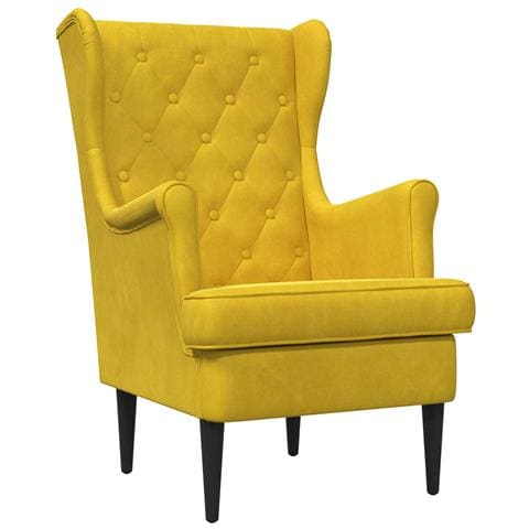 Poltrona Giallo Velluto - Foto 1