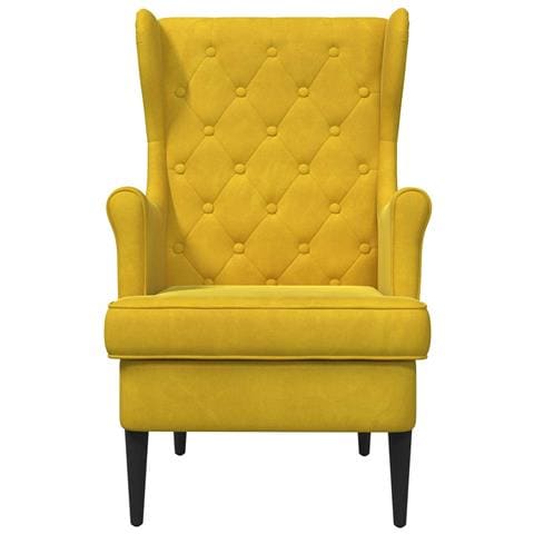 Poltrona Giallo Velluto - Foto 2