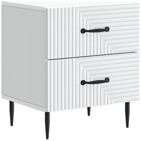 Armadio da Notte con cassetto Bianco 43 x 34,5 x 47,5 cm - Foto 1