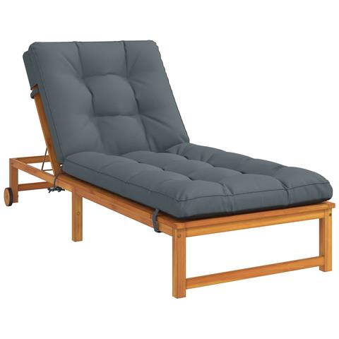 Cuscino per Lettino VIANEN 100% Poliestere Blu 200 x 70 x 8 cm - Foto 2
