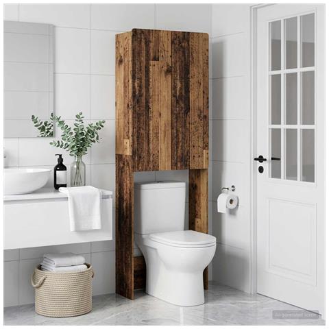 Mobile Bagno ZWOLLE Legno antico 66 x 25,5 x 190 cm - Foto 2