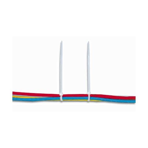 ISWT-16045 - Fascette Fermacavi Autobloccanti 160x4,8mm in Nylon 100pz Bianco - Foto 1