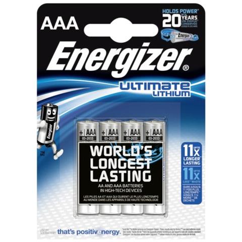 1x4 ENERGIZER Ultimate Lithium Micro AAA LR 03 1,5V - Foto 1