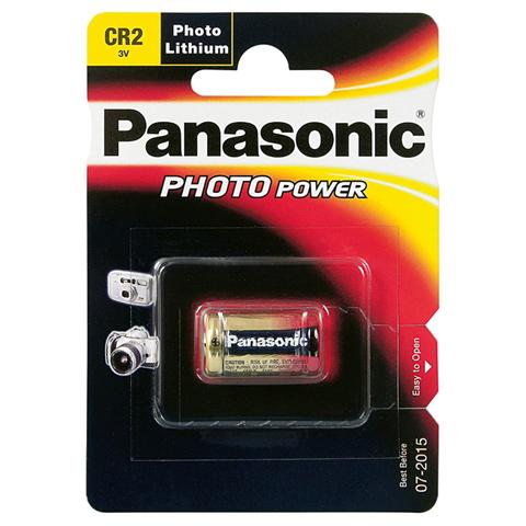 Photo Lithium Battery CR-2, Nickel-Oxyhydroxide (NiOx) , 3V, 850 mAh, 1,56 cm, 1,56 cm, 2,7 cm - Foto 1