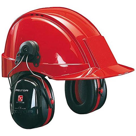3M H540P3E413SV Cuffie protettive, 34 dB, Rosso / Nero - Foto 3