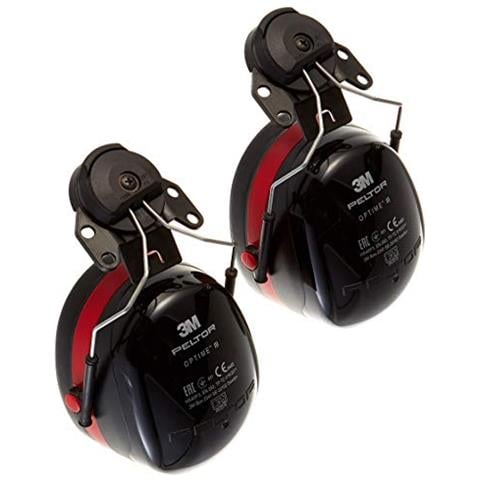 3M H540P3E413SV Cuffie protettive, 34 dB, Rosso / Nero - Foto 1