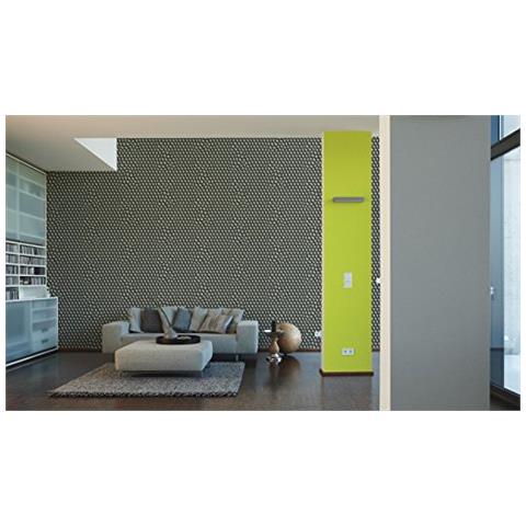 A. s. Cr? ation 327201 Carta Da Parati In Tessuto Non Tessuto Harmony In Motion By Mac Stopa, Effetto 3d, 10,05 X 0,53 M, Grigio, Verde, Nero, 10,05 M (l? nge) X 0,53 M (breite)  - Foto 3