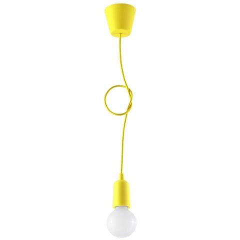 Sollux Sl. 0578 - Lampadario A Sospensione Diego 1, Moderno Led Giallo Per Soggiorno, Camera Da Letto, Corridoio, Ufficio, Attacco E27, Colore: Giallo - Foto 15