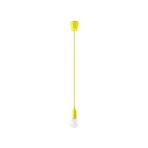 Sollux Sl. 0578 - Lampadario A Sospensione Diego 1, Moderno Led Giallo Per Soggiorno, Camera Da Letto, Corridoio, Ufficio, Attacco E27, Colore: Giallo - Foto 1