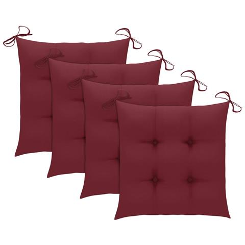 Sedie Da Pranzo Da Esterni Con Cuscini 3 Pz Massello Di Acacia - Foto 10