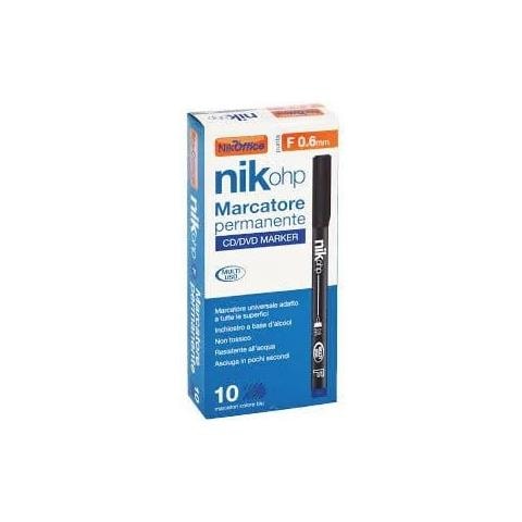 Marcatore A Penna Ohp F 0.6mm Nero 20nik148/1 (10 Pz) - Foto 1