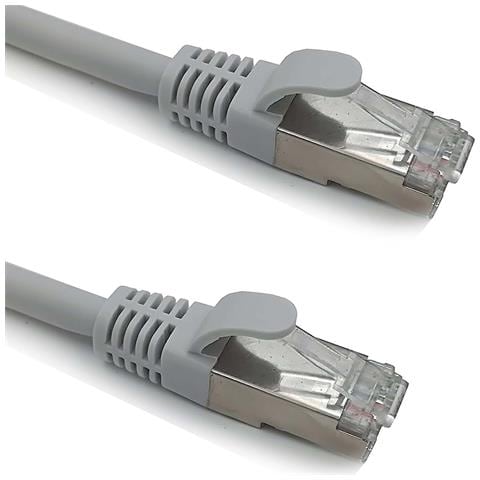 Cavo Ethernet Lan Internet Di Rete Cat 6a 10 Metri 10m Bobina Ftp Patch Grigio - Foto 2