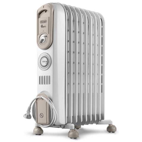 Radiatore Elettrico a Olio Vento V550918T.WB per Ambienti Fino a 50 mq Potenza 1800 W Colore Bianco / Beige - Foto 1