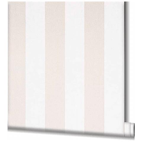 Carta da Parati Topchic Stripes Beige e Bianco - Foto 1