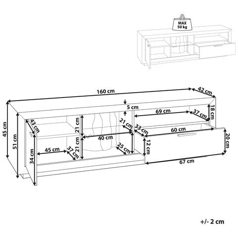 Mobile Tv Marana Marrone/nero - Foto 4