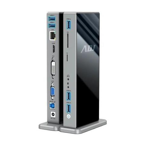 DOCKING STATION 15IN1 USB3.0 YORK HDMI+DVI+VGA+LAN+5*USB+SD /TF+3.5MM - Foto 1