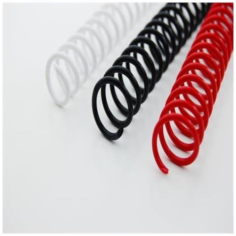 Rilegatura ColourCoil passo 4:1 bianca 25 mm (100) - Foto 4