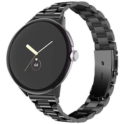 Cinturino Per Orologio In Acciaio Inossidabile Da 20 Mm Per Google Pixel Watch Black - Foto 1