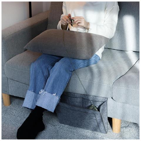 Borsa Portaoggetti In Feltro Per Letto /divano Misura S Darkgrey - Foto 2