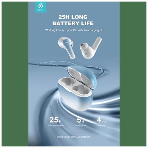 Auricolare TWS wireless EM412 con ENC TWS-M4 Bluetooth V. 5,2 - Foto 1