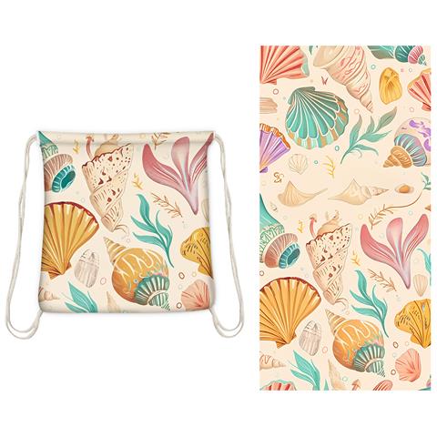 Set Asciugamano Zaino Da Spiaggia Ytb-001-9 80x160cm   Modello 2 - Foto 1