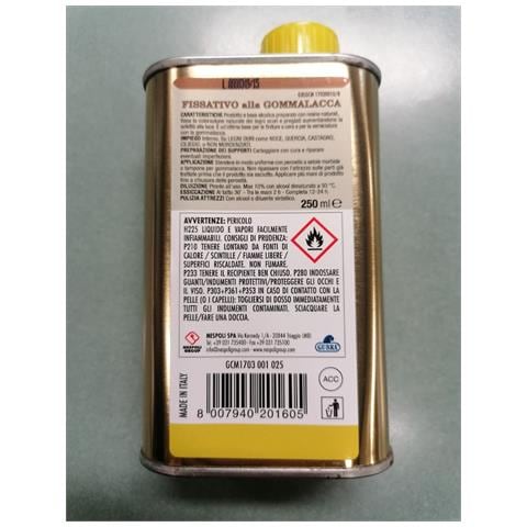 Grand Chic - Fissativo Alla Gommalacca Neutro Ambra 250ml - Foto 3
