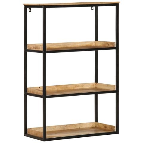 Libreria 70x35x110 cm Legno Massello di Mango Grezzo - Foto 1