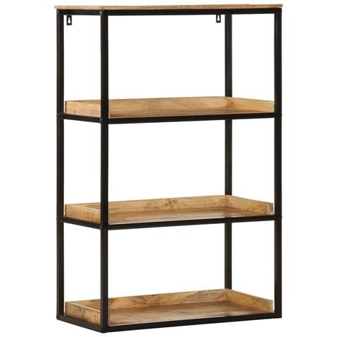 Libreria 70x35x110 cm Legno Massello di Mango Grezzo - Foto 2