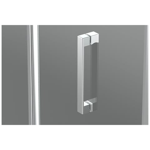 Box Doccia A Nicchia 105 Cm Porta Scorrevole Apertura Laterale H195 Cm Alba Cromato - Foto 5